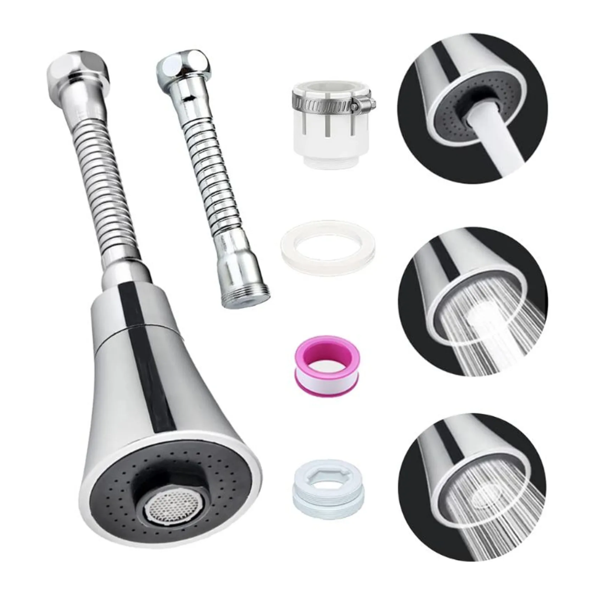 Grifo extensible ahorrador para cocina